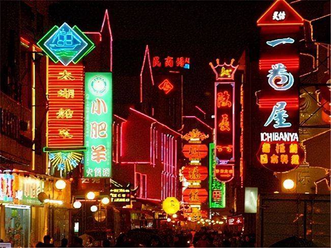 杭州美食街图片实拍